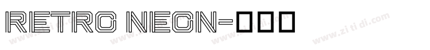 Retro Neon字体转换